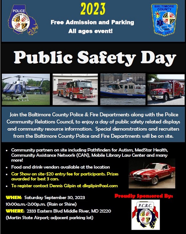 Public Safety Day 2023 Middle River MD