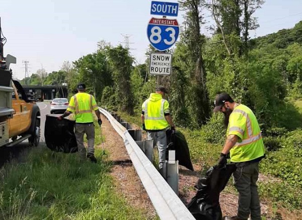 MDOT SHA Operation Clean Sweep Maryland Litter