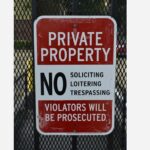 Private Property No Soliciting