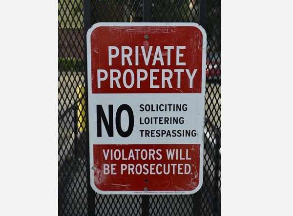 Private Property No Soliciting