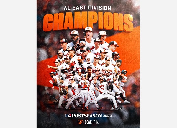 Baltimore Orioles 2023 AL East Champions