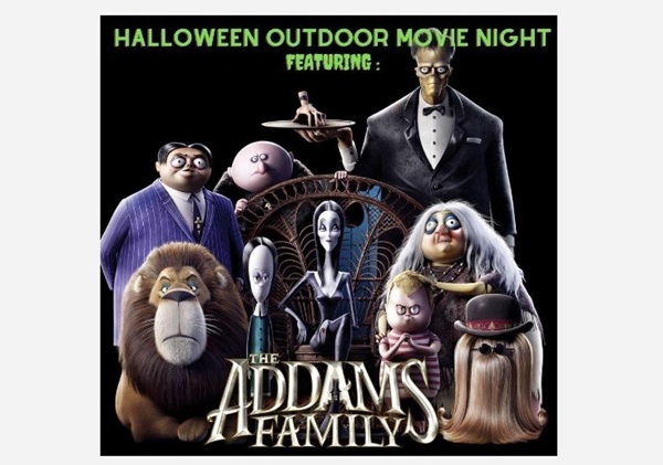 The Avenue White Marsh Halloween 2023 Movie Night Addams Family
