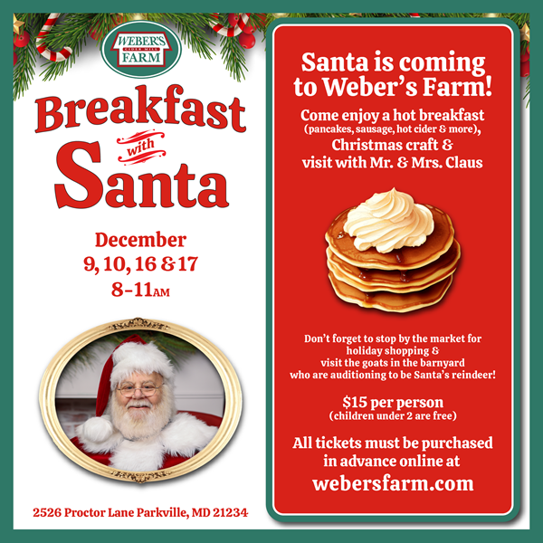 Breakfast with Santa Webers Farm 202312