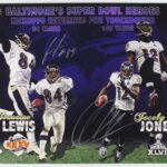 Baltimore Ravens Jermaine Lewis Jacoby Jones Autograph Super Bowl