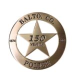 Baltimore County Police 150th Anniversary Gold Badge