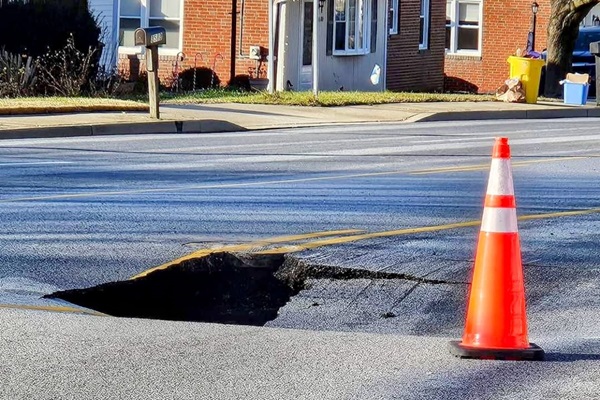 Joppa Road Sinkhole Carney MD 20240108