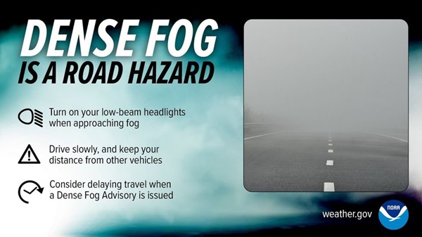 NWS Baltimore Dense Fog Safety Tips