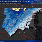 NWS Baltimore Forecast Snow Totals 20240104