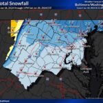 NWS Baltimore Snowfall Total Forecast 20240118