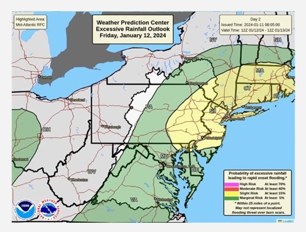 NWS Excess Rainfall Outlook Baltimore 20240111a
