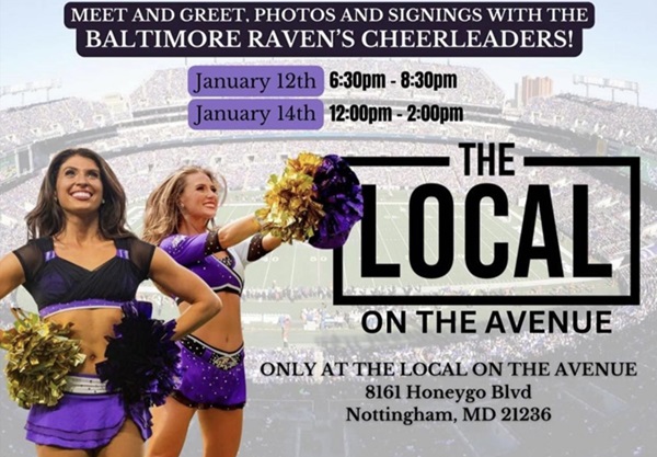 Ravens Cheerleaders The Local Avenue at White Marsh 20240111