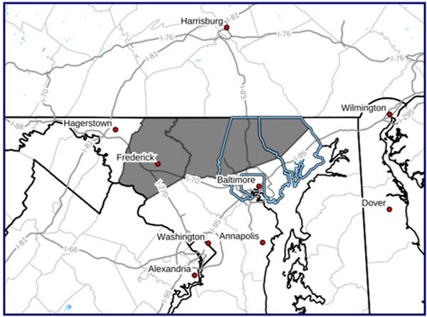 NWS Baltimore Winter Storm Watch 20240212