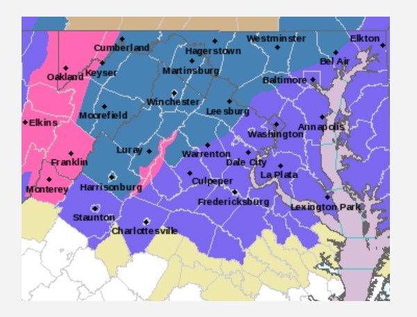 NWS Baltimore Winter Weather 20240216