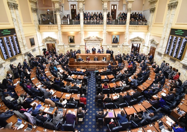 Overhead Shot of Statehouse Chamber