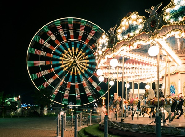 Carnival Ferris Wheel Carousel