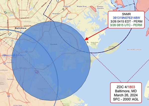 FAA Key Bridge Flight Restrictions