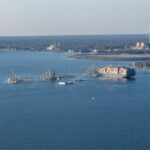 Key Bridge Collapse Wreckage