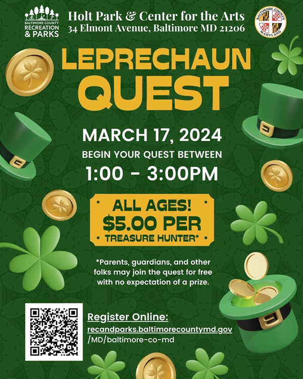 Leprechaun Quest Holt Park Overlea Flyer 20240317