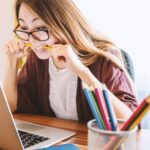 Stressed Woman Laptop