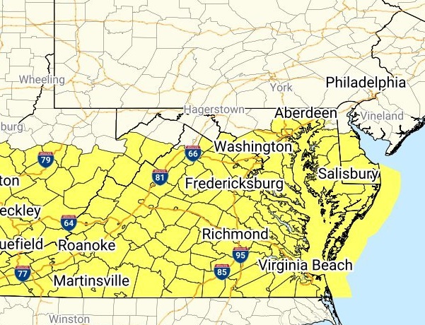 NWS Baltimore Thunderstorm Watch 20240415 Thumb