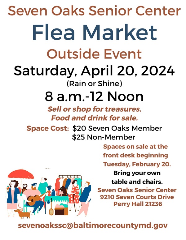 Seven Oaks Senior Center Flea Market 20240420