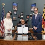 Governor Moore with Belinda Stronach and Greg Cross Pimlico Announcement 20240516