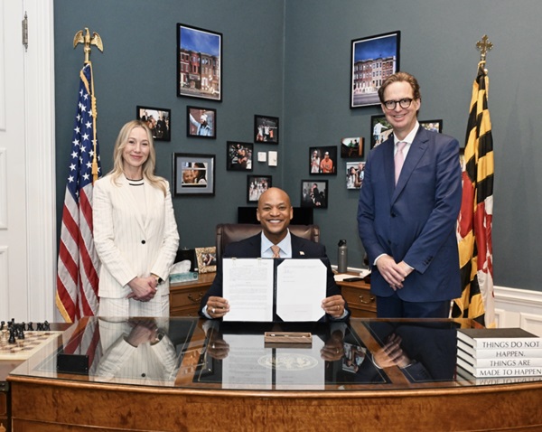 Governor Moore with Belinda Stronach and Greg Cross Pimlico Announcement 20240516