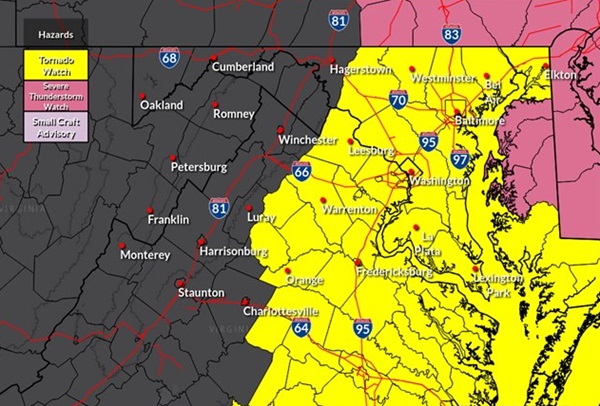 Tornado Watch Maryland 20240527
