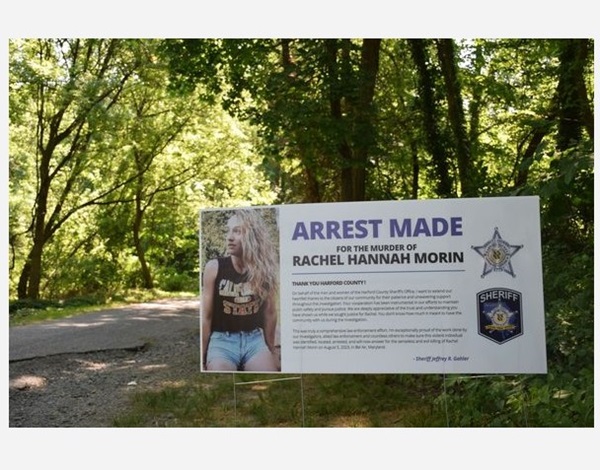 Rachel Morin Arrest Sign 1