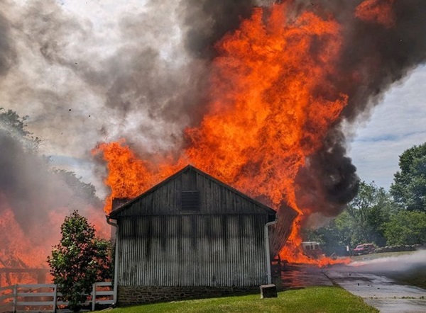 Steppingstone Farm Museum Barn Fire 202406