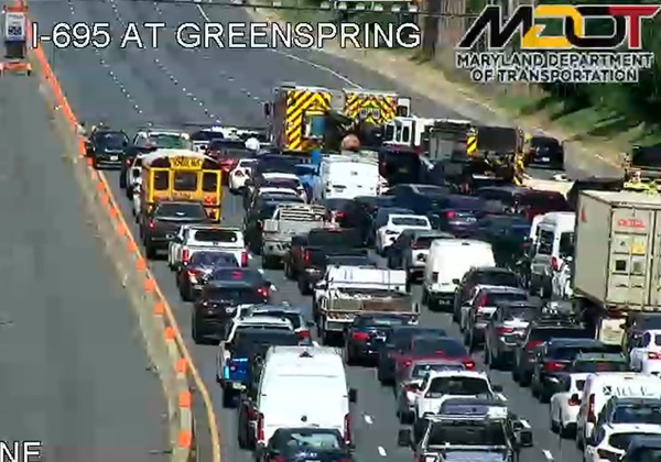 I-695 Crash Greenspring Avenue 20240715