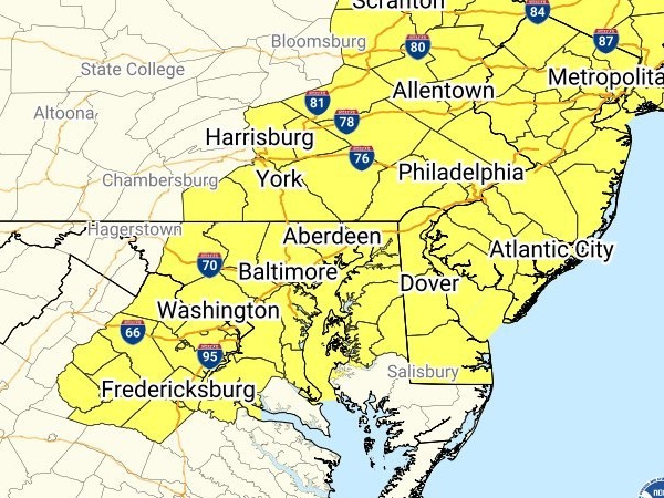 NWS Mid Atlantic Severe Thunderstorm Watch 20240716 zoom