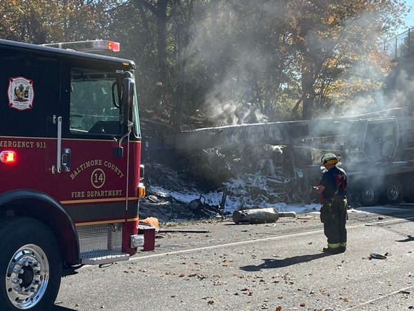 HAZMAT Crash I-83 Baltimore 20241023