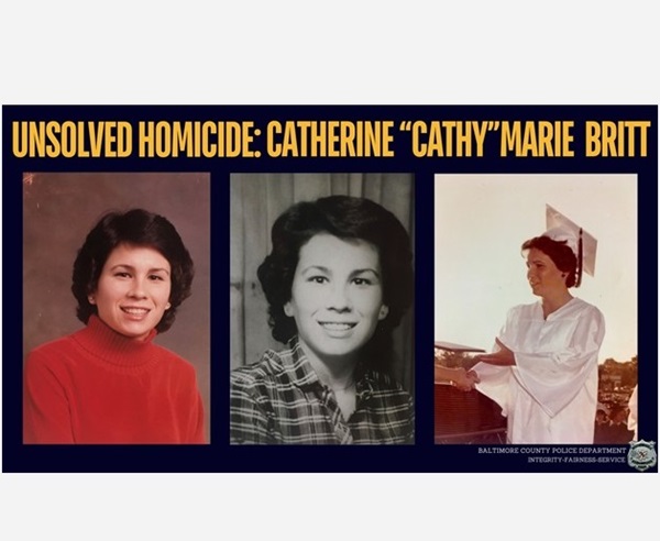 Catherine Marie Britt Cold Case Baltimore County Police Department
