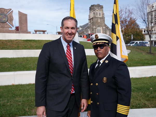 Johnny Olszewski Joe Dixon Baltimore County Fire