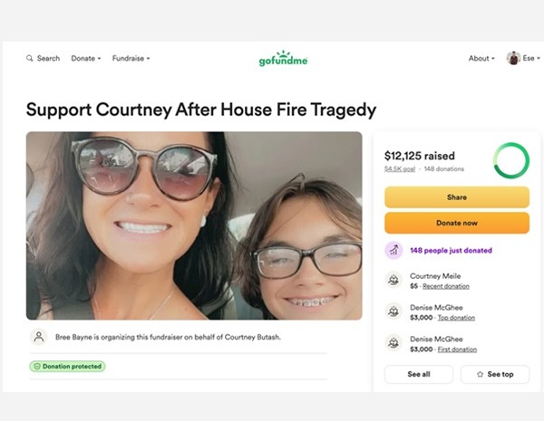 Courtney Butash Joppa MD House Fire GoFundMe