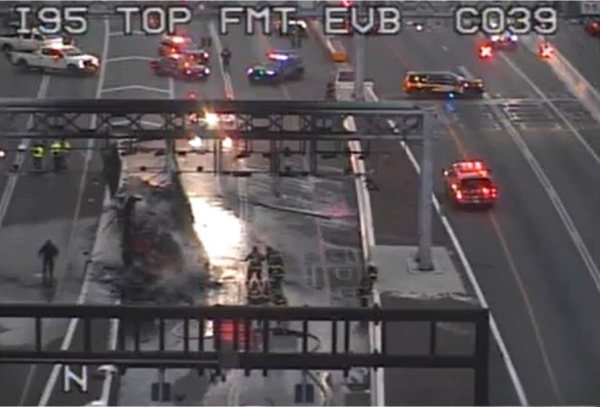 Tractor Trailer Crash I-95 Baltimore Fort McHenry Tunnel 20241205