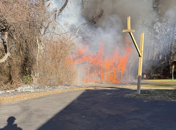 Fallston MD Shed Fire 20250225
