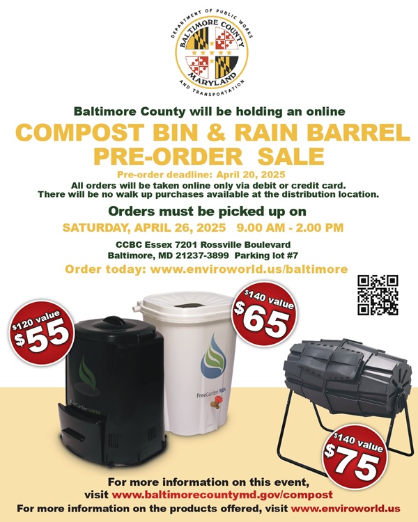 Baltimore County Compost Bin Sale 202504