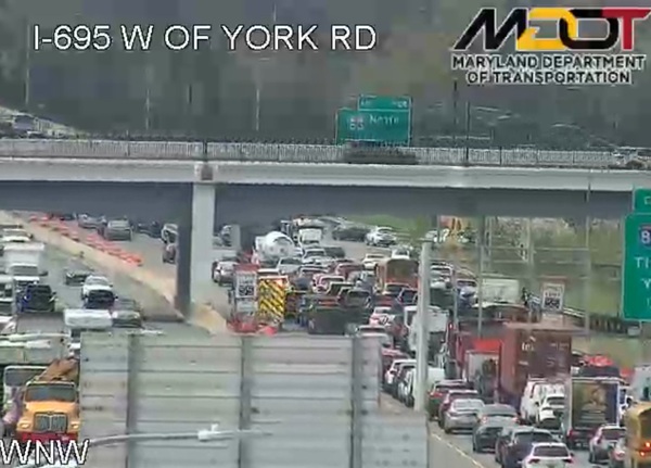 I-695 Crash I-83 20250403