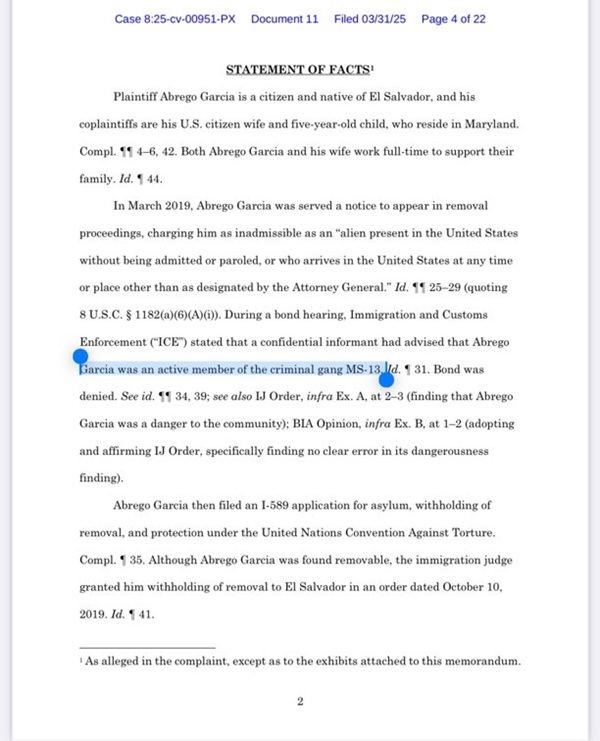 Kilmar Armando Abrego Garcia MS-13