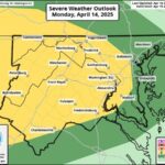 NWS Baltimore Storm Probability 20250414