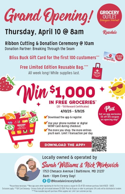 Rosedale Grocery Outlet Grand Opening 20250408