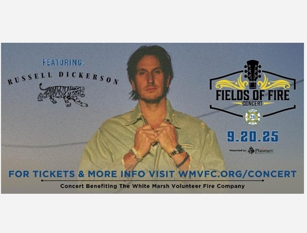 Russell Dickerson WMVFC Fields of Fire Concert 2025