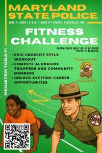 Maryland State Police 2025 Fitness Challenge Flyer