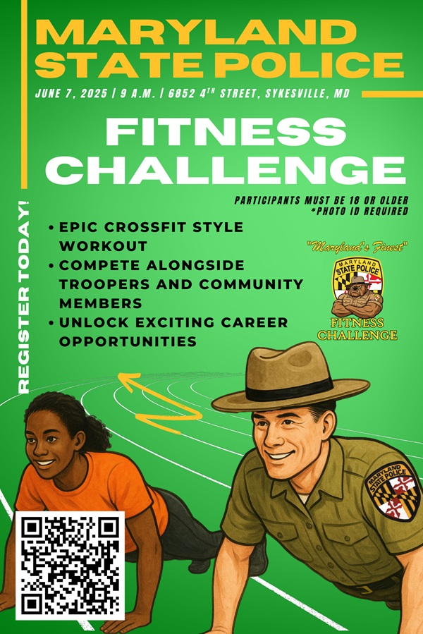 Maryland State Police 2025 Fitness Challenge Flyer
