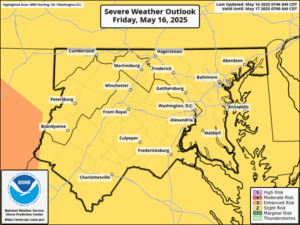 NWS Baltimore Severe Storm Outlook 20250516