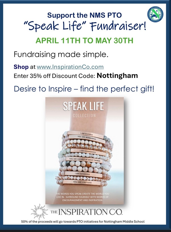 Nottingham Middle PTO Speak Life Fundraiser 2025