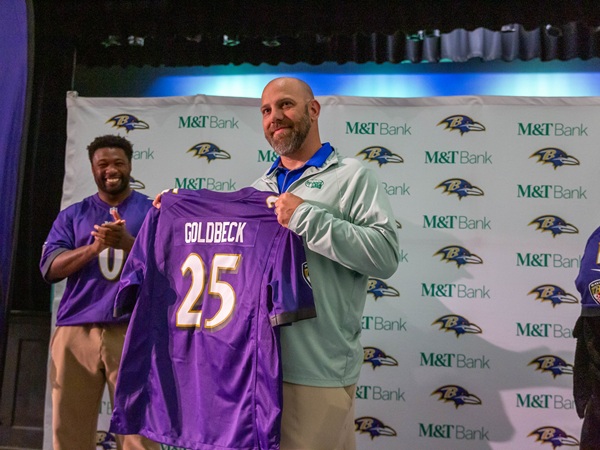Andrew Goldbeck Ravens Touchdown for Teachers 2025 Kenwood High School