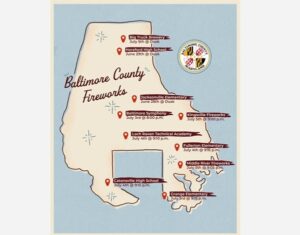Baltimore County July 4 Fireworks List 2025